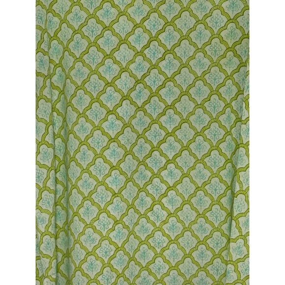 J Jill Lightweight Split Neck Tunic Green Motif Sz XL Pure Jill - Picture 3 of 8